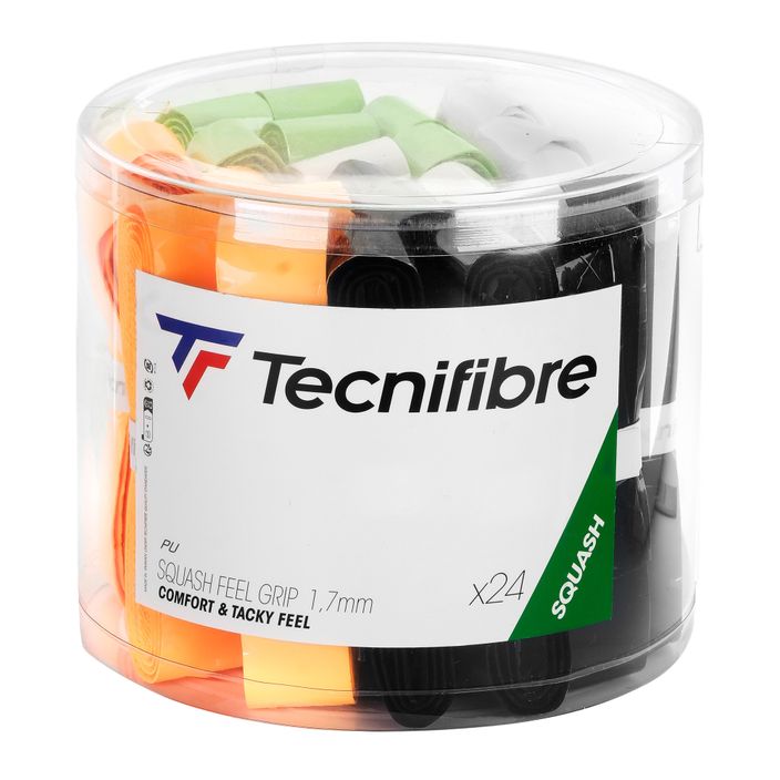 Squashschlägerumhüllungen Tecnifibre Squash Feel Grip Box 24 Stück multicolour 2