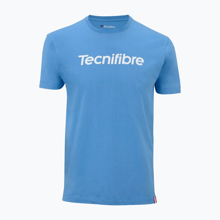 Herren-Tennisshirt Tecnifibre Team Cotton Tee azur 2
