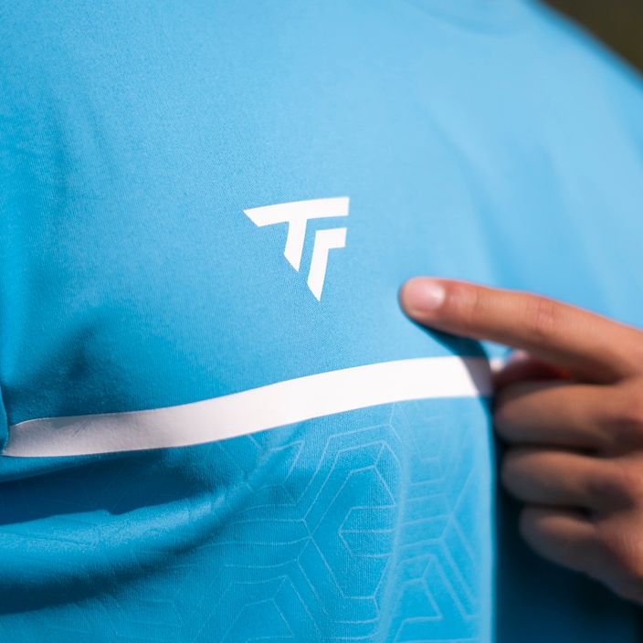 Herren Tennishemd Tecnifibre Team Tech Tee blau 22TETEAZ35 7