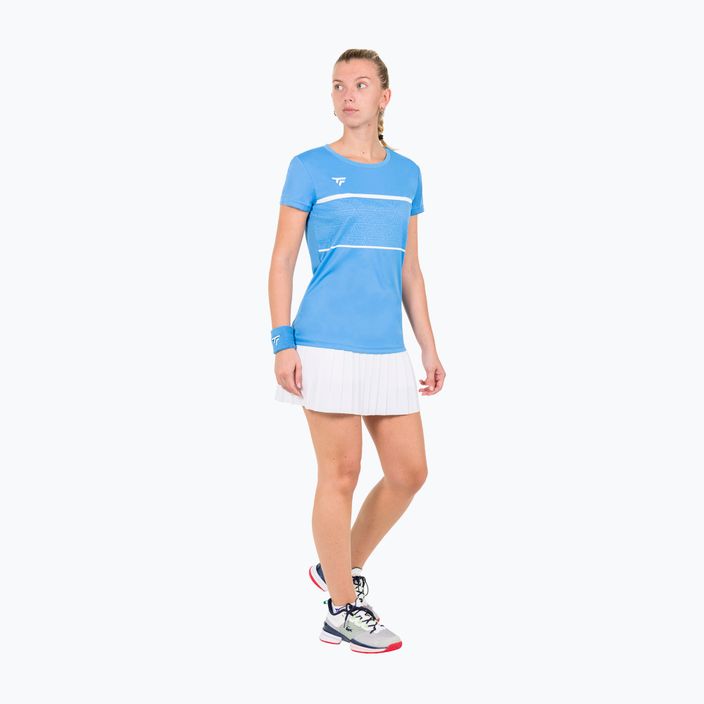 Damen-Tennisshirt Tecnifibre Team Tech Tee Azur