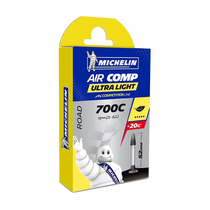 Michelin Air Comp Ultralight Gal-FV Fahrradschlauch 422204 schwarz 00082266 2