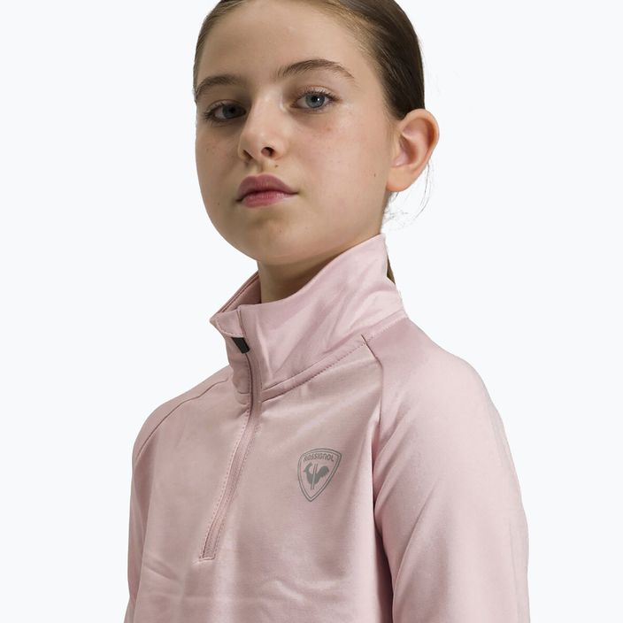 Rossignol Mädchen Warm Stretch Pulver rosa Kinder-Ski-Sweatshirt 5
