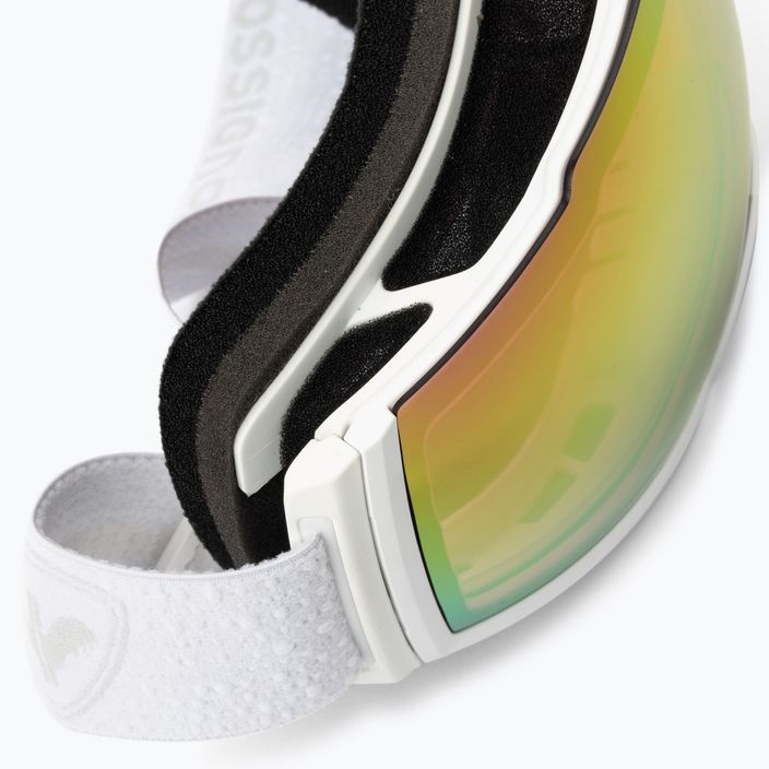 Skibrille Rossignol Magne'lens white/pink miror/silver miror 6