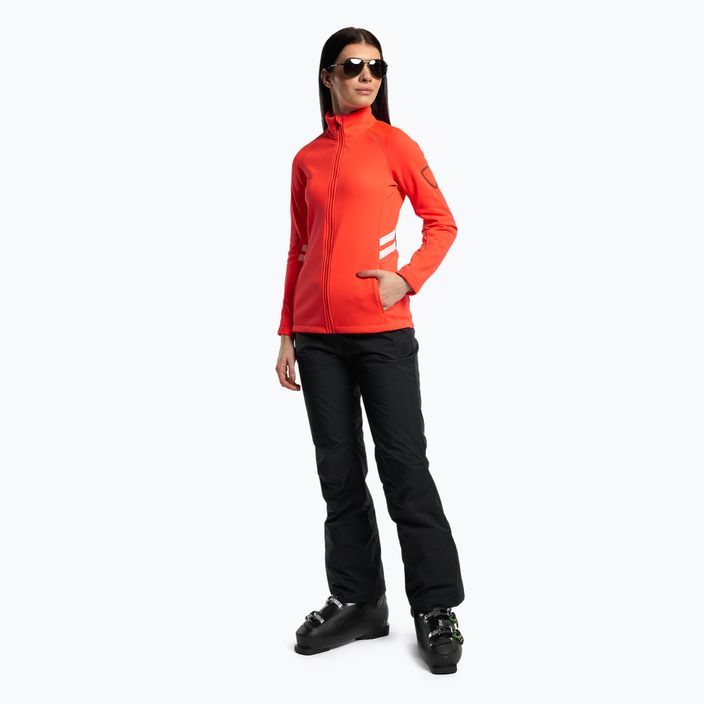Damen-Ski-Sweatshirt Rossignol Hero Classique Clim red 2