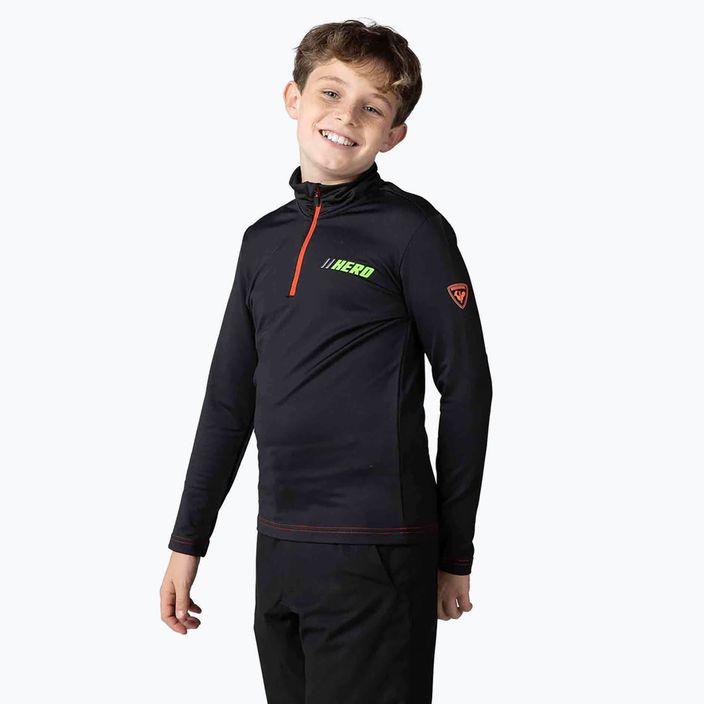 Rossignol Hero Warm Stretch Kinder-Ski-Sweatshirt schwarz 3