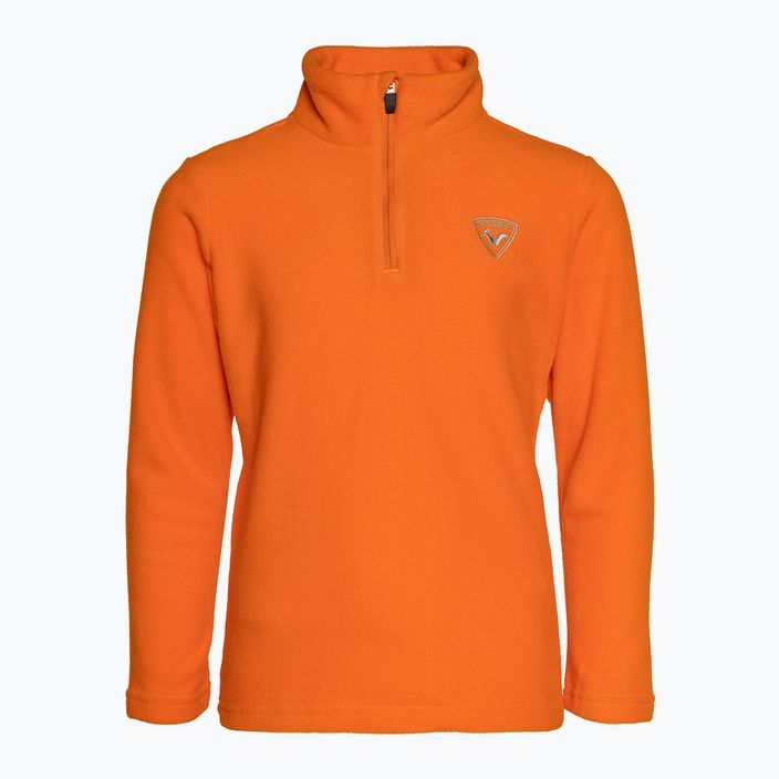 Kinder-Ski-Sweatshirt Rossignol 1/2 Zip Fleece orange