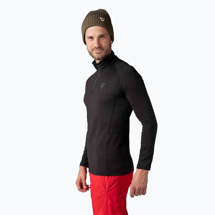 Herren Rossignol Classique 1/2 Zip Thermo-Sweatshirt schwarz 3