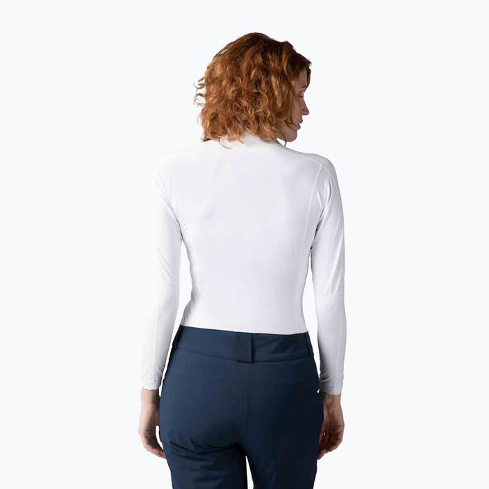 Damen Rossignol Classique 1/2 Zip thermische Sweatshirt weiß 2
