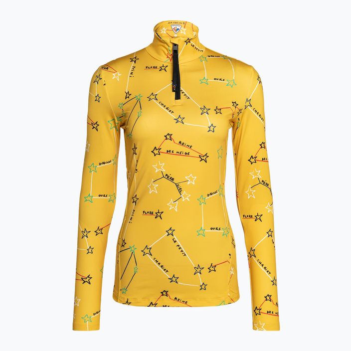 Damen Thermo-Sweatshirt Rossignol Booster 1/2 Zip Top 100 gelb 6