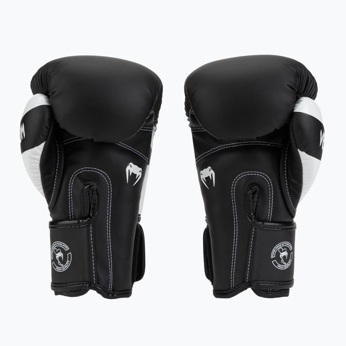 Venum Elite Boxhandschuhe schwarz und weiß 0984 2