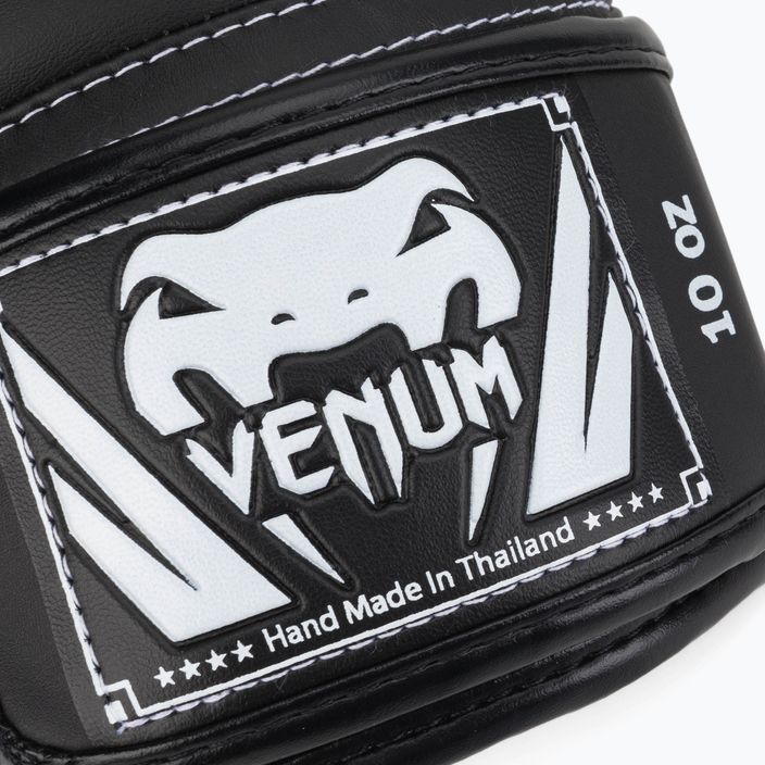 Venum Elite Boxhandschuhe schwarz und weiß 0984 7