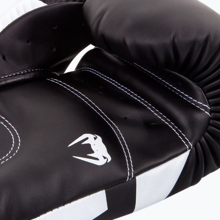 Venum Elite Boxhandschuhe schwarz und weiß 0984 10