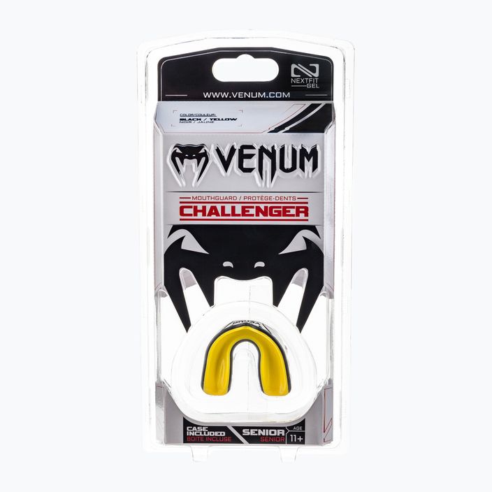 Venum Challenger einzelne Kiefer Protektor schwarz und gelb 0618