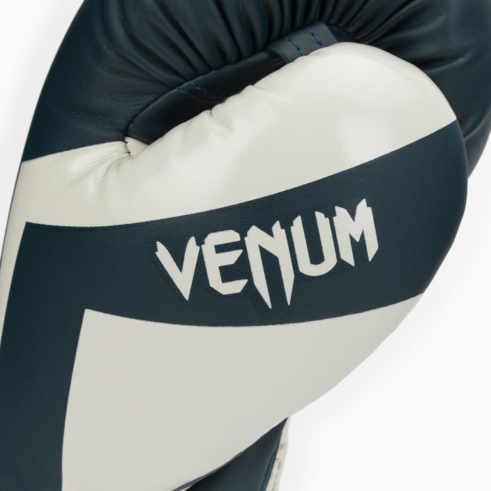 Venum Elite blaue und weiße Boxhandschuhe 1392 5