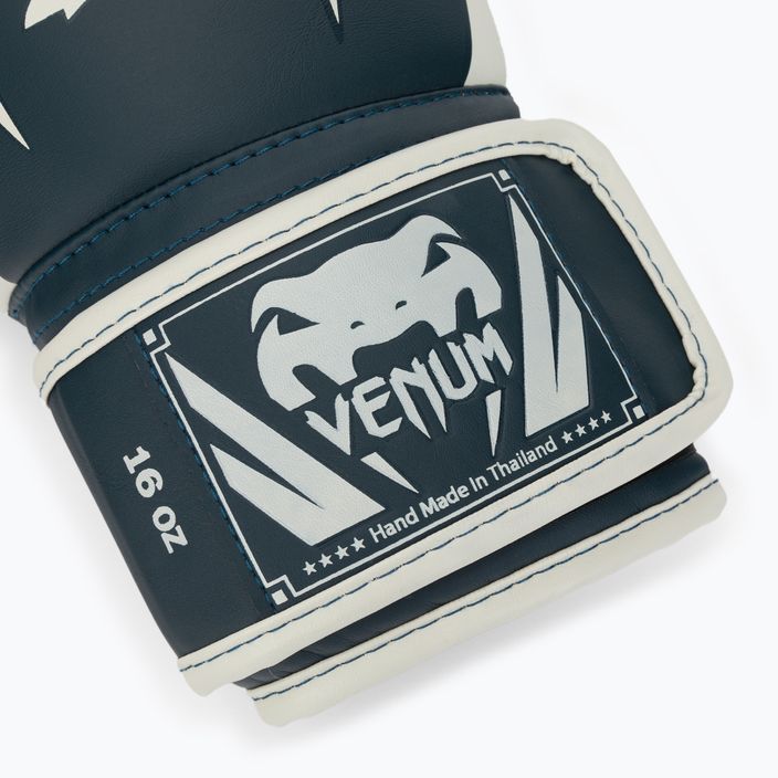 Venum Elite blaue und weiße Boxhandschuhe 1392 8