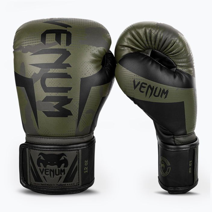 Venum Elite khaki camo Boxhandschuhe 6