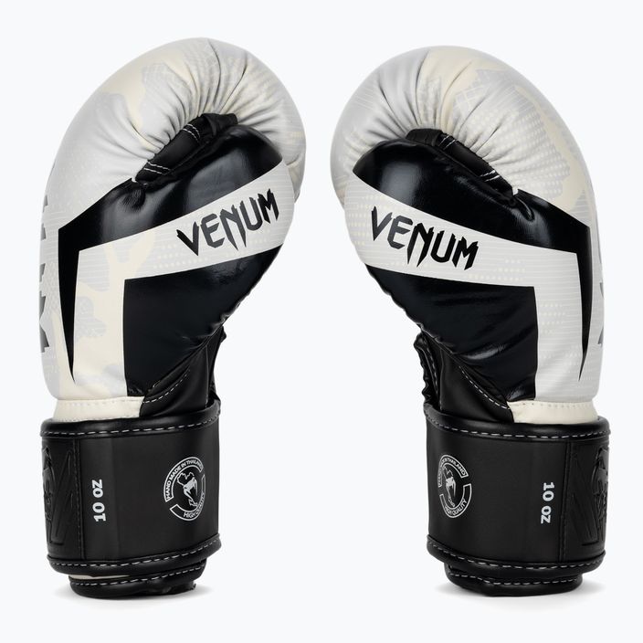 Venum Elite weiß/camo Boxhandschuhe 3