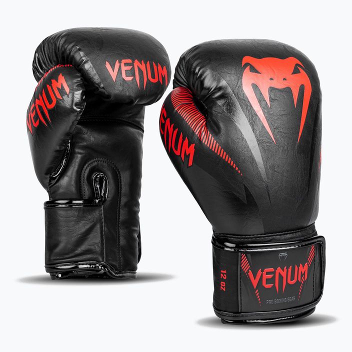 Venum Impact Boxhandschuhe schwarz VENUM-03284-100-10OZ 8