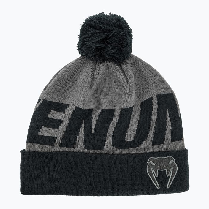 Venum Elite Wintermütze mit Bommel grau/schwarz 5