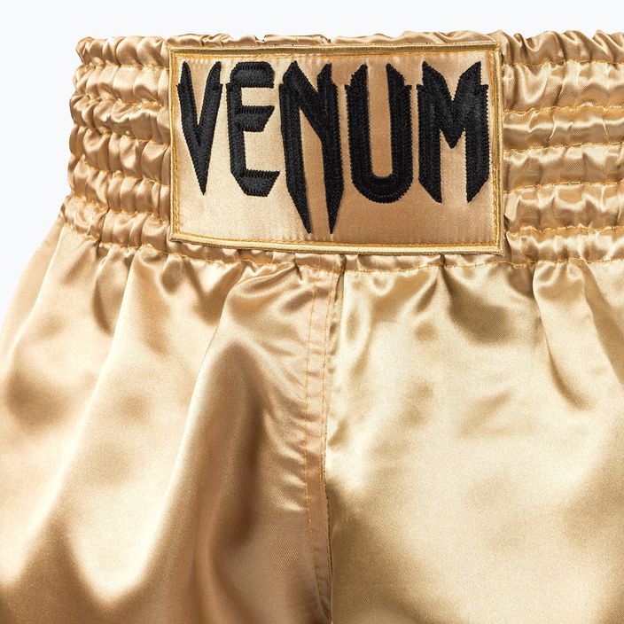 Herren Venum Classic Muay Thai Shorts schwarz und gold 03813-449 4