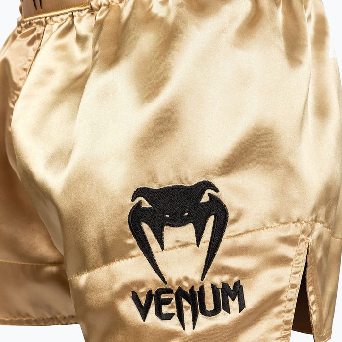 Herren Venum Classic Muay Thai Shorts schwarz und gold 03813-449 5