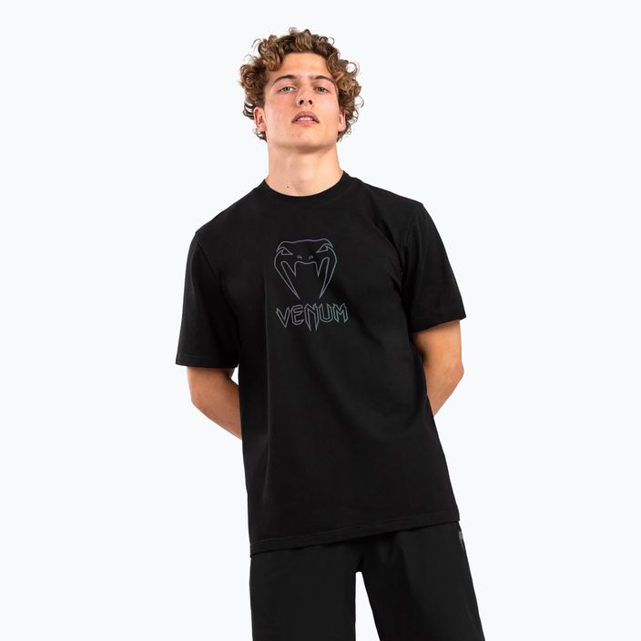 Venum Classic schwarz/schwarzes reflektierendes Herren-T-Shirt 4