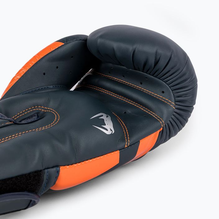Venum Elite Boxhandschuhe navy/silber/orange 7