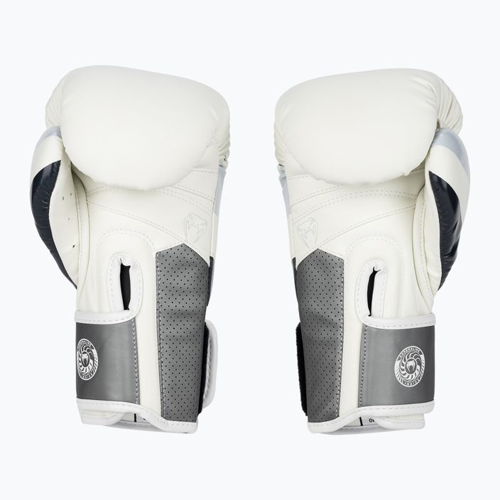 Venum Elite Evo grau/weiße Boxhandschuhe 2