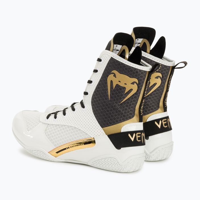 Venum Elite Boxing Stiefel weiß/schwarz/gold 3