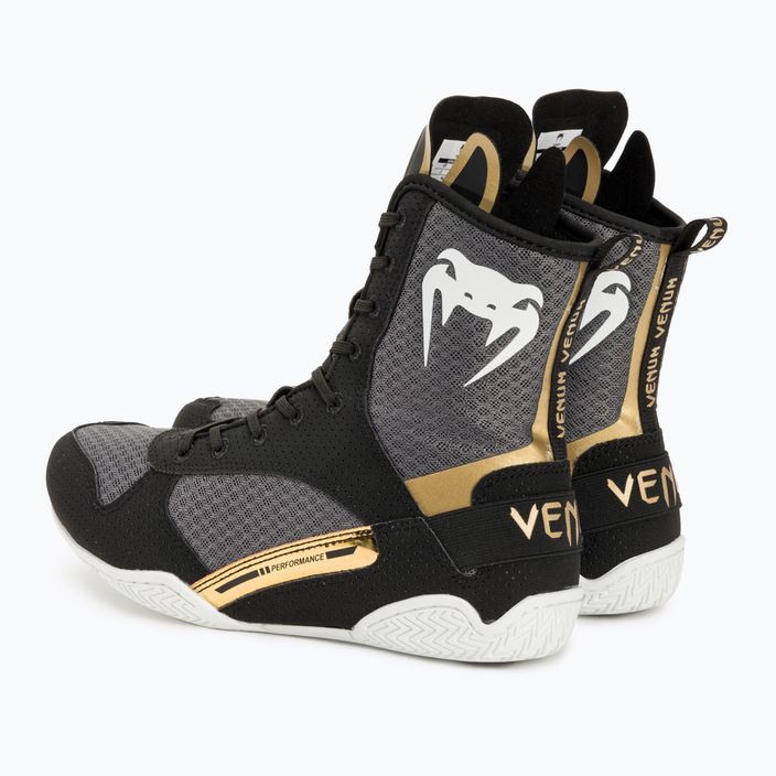 Venum Elite Boxing Stiefel schwarz/weiß/gold 3