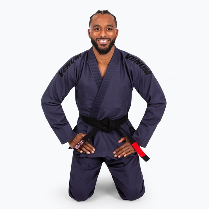 GI für brasilianisches Jiu-Jitsu Venum Contender Evo lavender grey 3