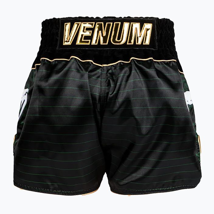 Training Shorts Venum Attack Muay Thai black/green 2