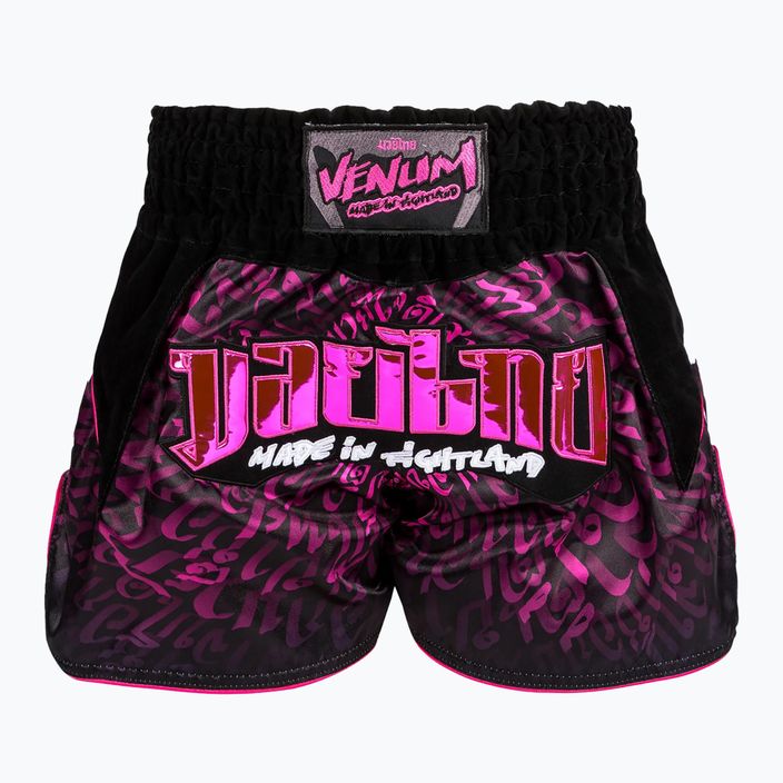Venum Attack Muay Thai Trainingsshorts schwarz/rosa