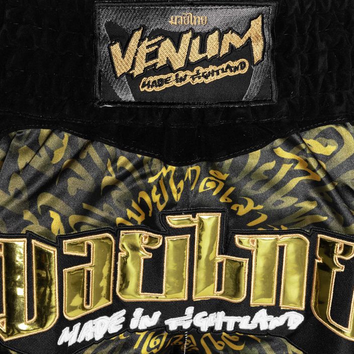 Training Shorts Venum Attack Muay Thai black/gold 3