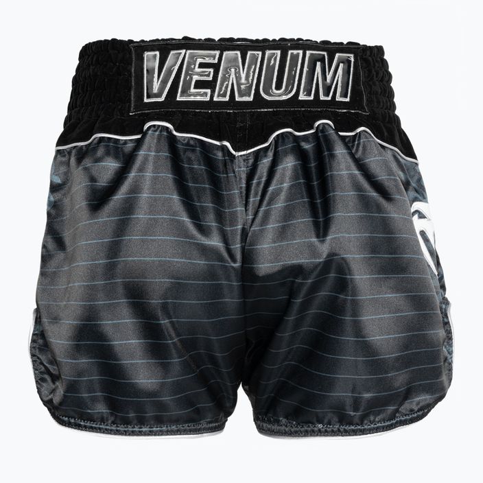 Training Shorts Venum Attack Muay Thai black/silver 2