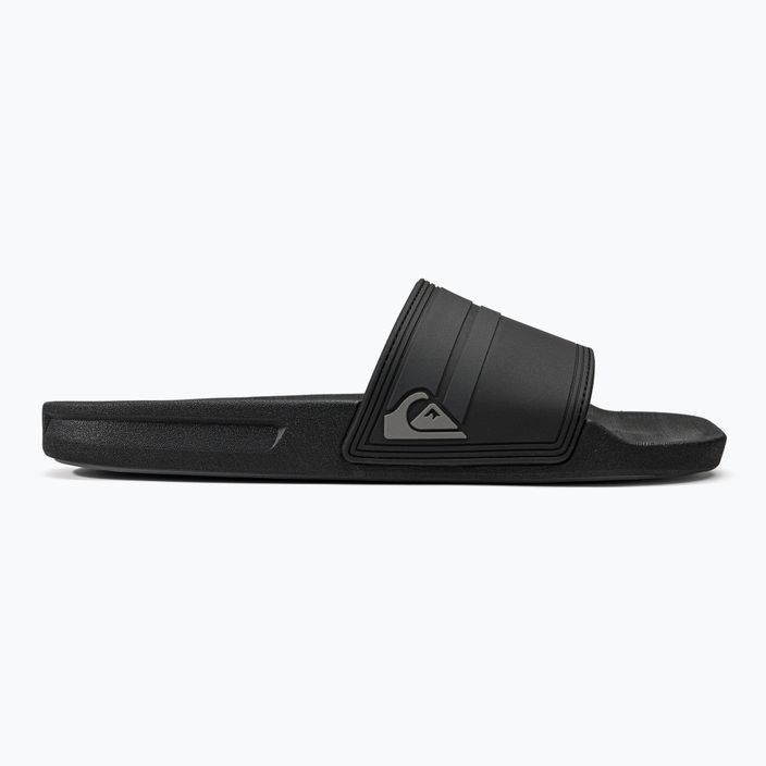 Herren-Flip-Flops Quiksilver Rivi Slide black/black/grey 2