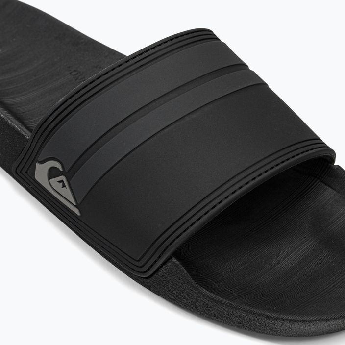 Herren-Flip-Flops Quiksilver Rivi Slide black/black/grey 7