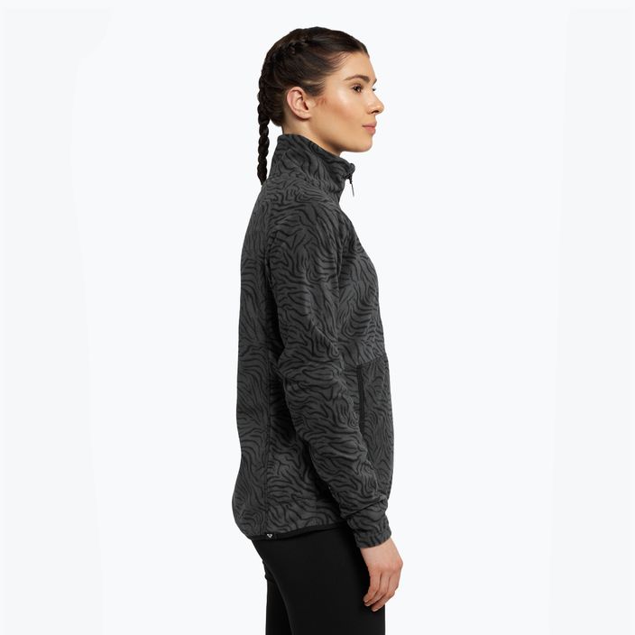 Snowboard-Sweatshirt für Frauen ROXY Cascade 2021 true black zebra print 3
