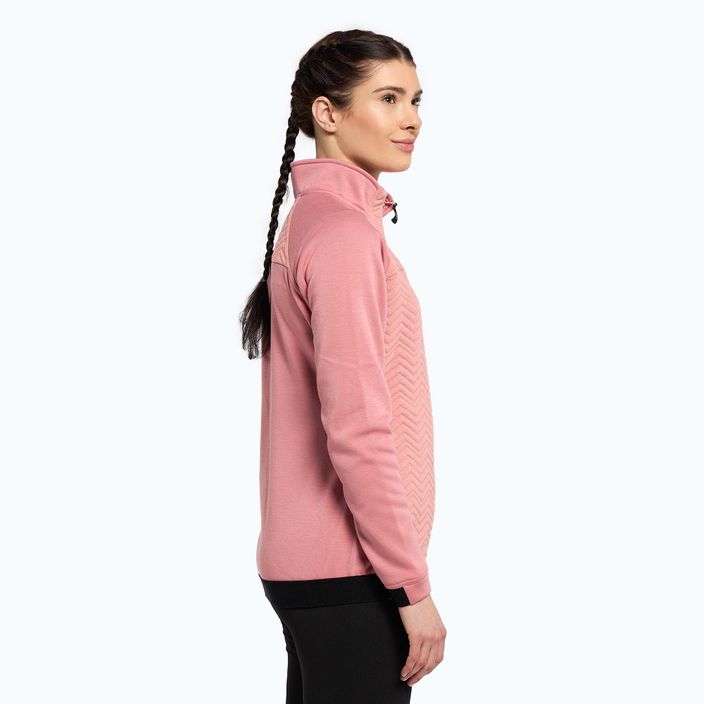 Snowboard-Sweatshirt für Frauen ROXY Limelight Zip Through 2021 dusty rose 3