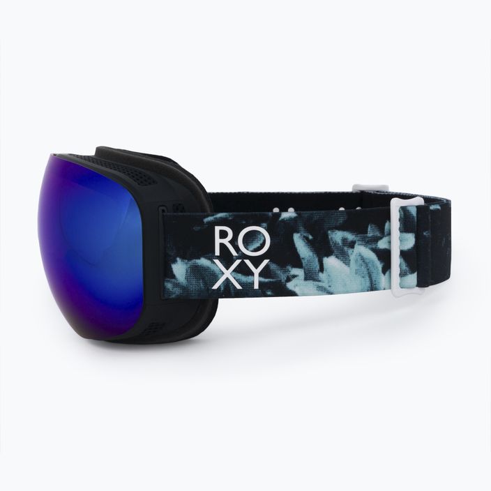 Snowboardbrille für Frauen ROXY Popscreen Cluxe J 2021 true black akio/sonar ml revo blue 4