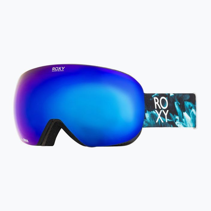 Snowboardbrille für Frauen ROXY Popscreen Cluxe J 2021 true black akio/sonar ml revo blue 6