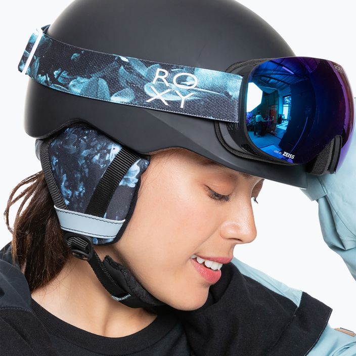 Snowboardbrille für Frauen ROXY Popscreen Cluxe J 2021 true black akio/sonar ml revo blue 8