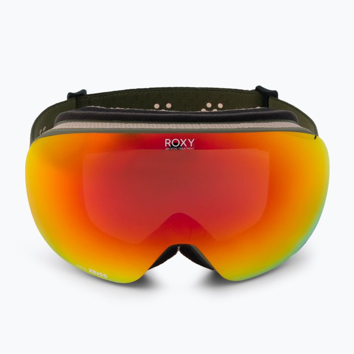 Snowboardbrille für Frauen ROXY Popscreen Cluxe J 2021 burnt olive/sonar ml revo red 2