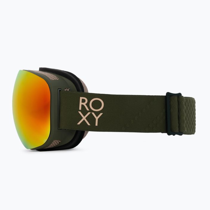 Snowboardbrille für Frauen ROXY Popscreen Cluxe J 2021 burnt olive/sonar ml revo red 4