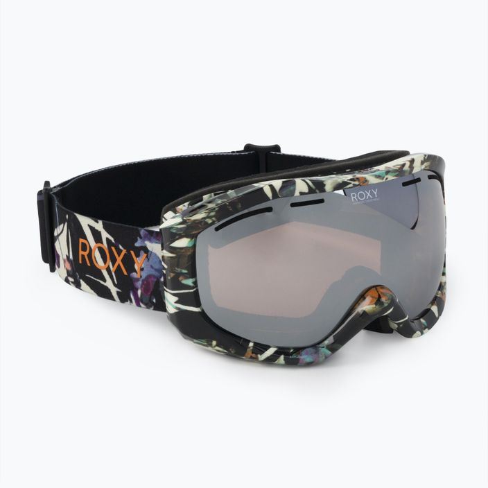 Snowboardbrille für Frauen ROXY Sunset ART J 2021 true black superlights /amber rose ml super silver
