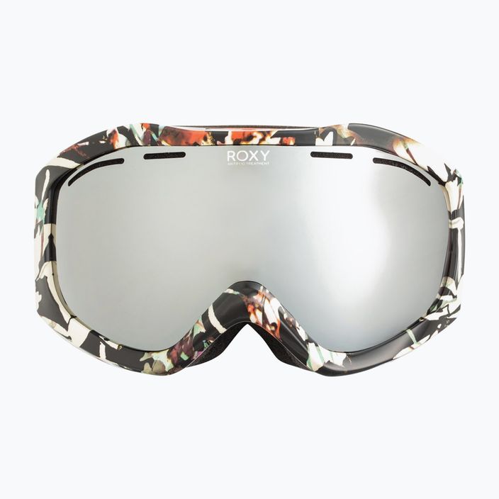 Snowboardbrille für Frauen ROXY Sunset ART J 2021 true black superlights /amber rose ml super silver 6