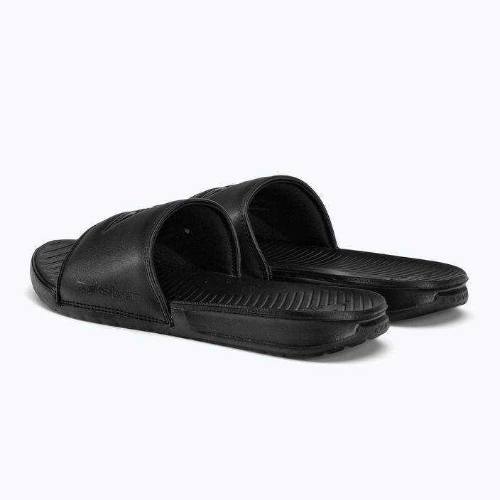 Herren-Flip-Flops Quiksilver Bright Coast Slide solid black 3