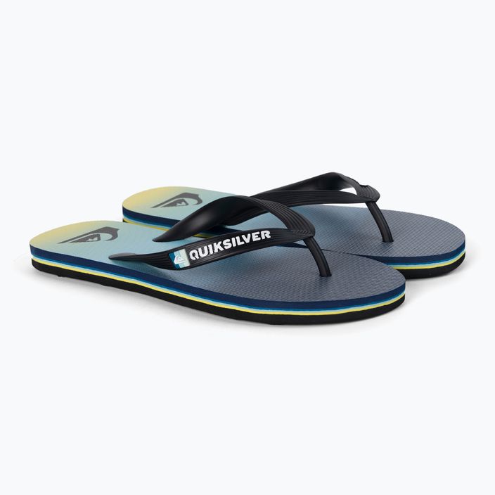 Herren-Flip-Flops Quiksilver Molokai Newwave black/blue/blue 5