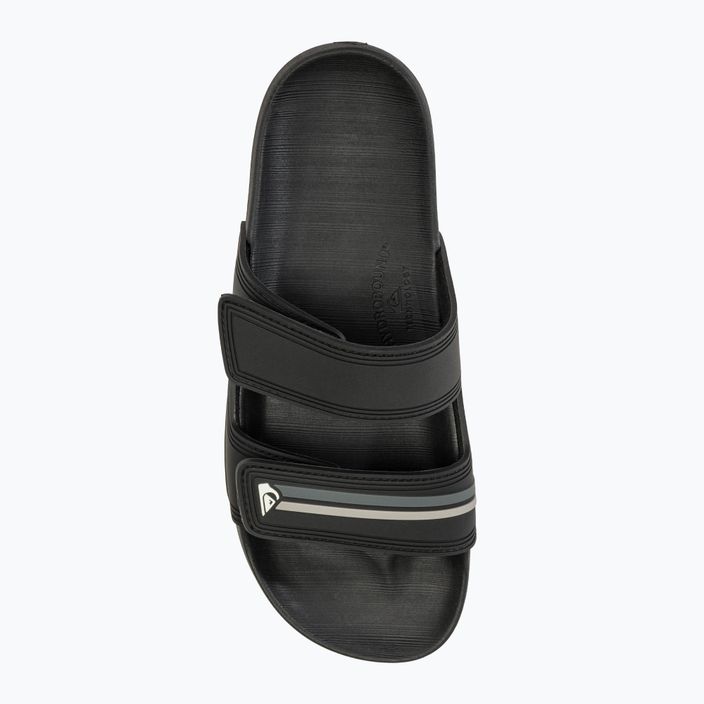 Quiksilver Rivi Double Adjust Herren Flip-Flops schwarz/grau/schwarz 5