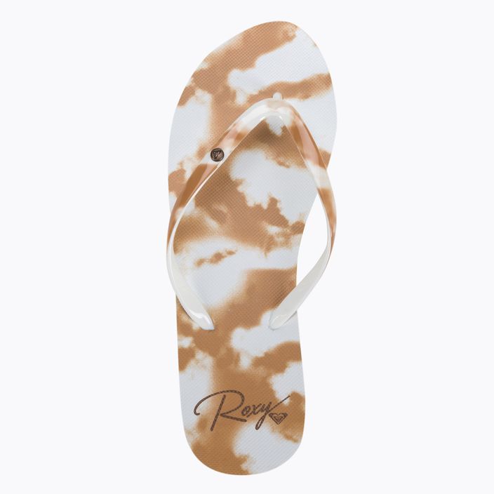 Damen-Flip-Flops ROXY Portofino III 2021 beige/white 6
